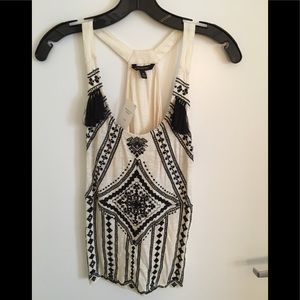 Banana Republic Tribal Fringe Tank Top